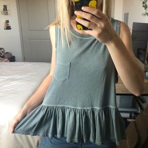 We The Free Distressed Babydoll Tank